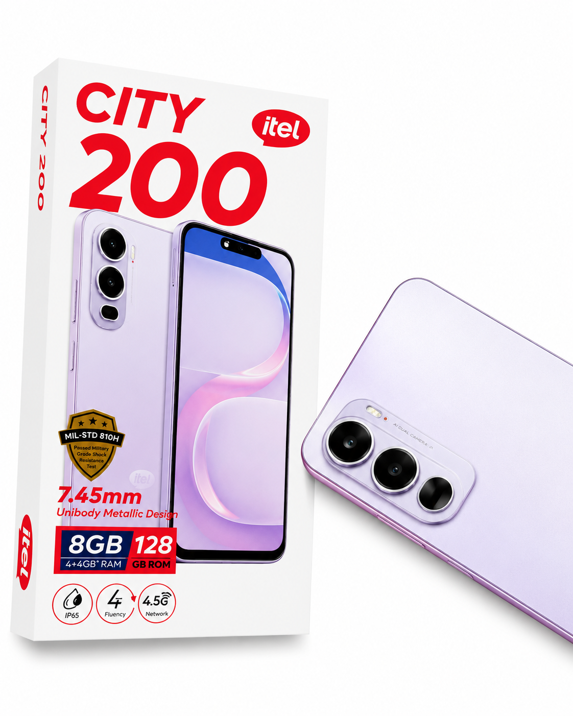 itel City 200 — Batterie 5000mAh | 8Go RAM 128Go | Livraison Gabon | Kadmarket Kadmarket